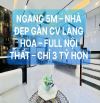 BÁN NHÀ ĐẸP NGANG 5M GẦN CÔNG VIÊN LÀNG HOA – HẺM 1 TRỤC – CHỈ 3 TỶ 9 síu