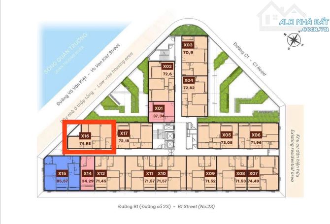 Bán căn góc VIEW SÔNG CT2 VCN Phước Long, Nha Trang. Giá tốt nhất chỉ 3,349 tỷ