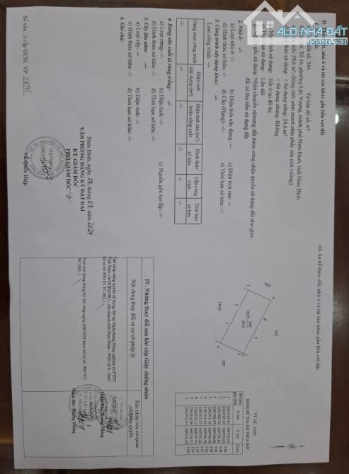 Bán nhà 3 tầng Ngõ Vĩnh Trường - Gần Hồ đầm Bét - P. Lộc Vượng - Tp. Nam Định: