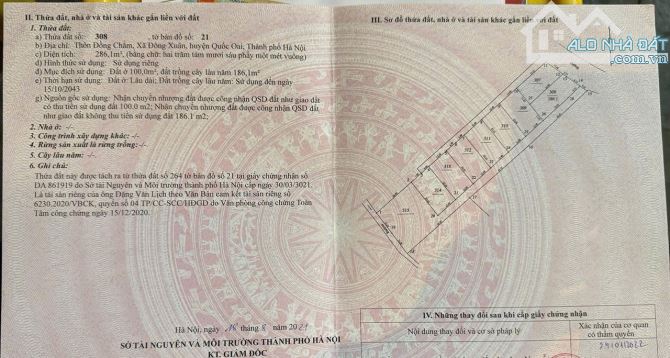 Lô góc 286m2 mặt đường trục chính Đồng Chằm, Đông Xuân, Quốc Oai, Hà Nội