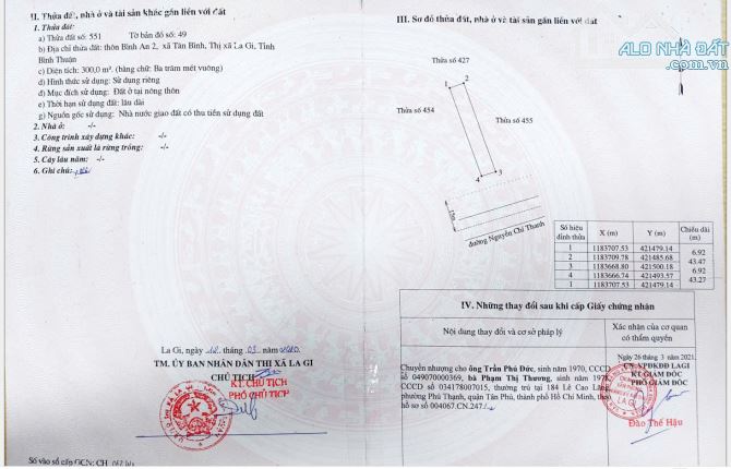 Bán đất mặt tiền Nguyễn Chí Thanh, La Gi, Bình Thuân - 1