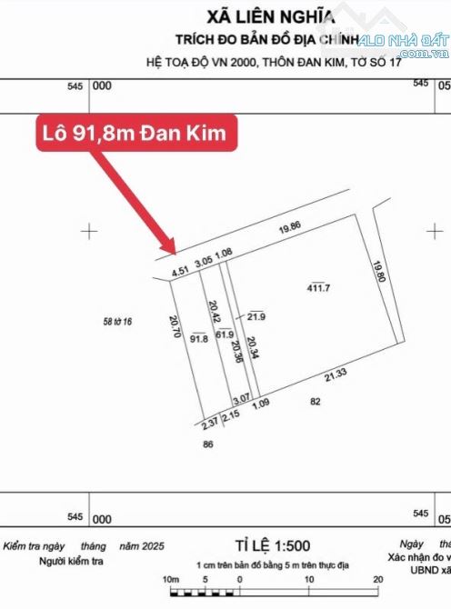 Bán 92m Đan Kim. Nằm trong lõi quy hoạch đô thị . Giữa VD3.5 va VD4. Giá cực tốt - 2