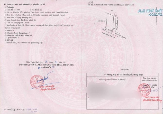 Đất nền kiệt ô tô Thủy xuân khổ đẹp gần làng hương thủy xuân - 4