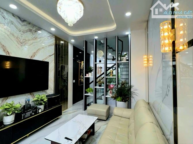 Biệt thự mini 4 tầng - 60m² - 4PN Master - Hẻm xe hơi 1/- Tặng nội thất cao cấp -  8.x tỷ