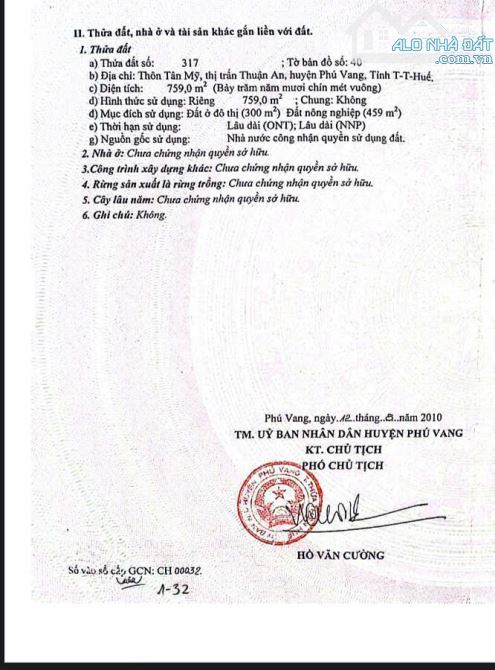 Bán đất 2 mặt tiền Kinh Dương Vương - Nguyễn Cầu, Thuận An, tp Huế