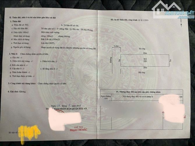 bán đất mặt ngõ 455 Đằng hải,hải an,hải phòng