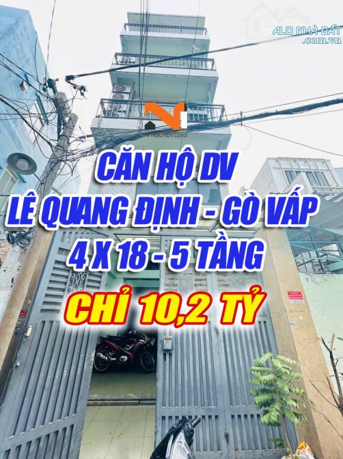 BÁN CHDV 11 PHÒNG - 5 TẦNG - DÒNG TIỀN 500 TRIỆU - KHÁCH ỔN ĐỊNH