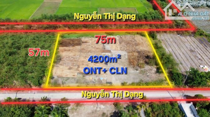 Đất mặt tiền Nhuận Đức 75x57m, 2 mặt tiền. Hơn 2tr/m2 - 1
