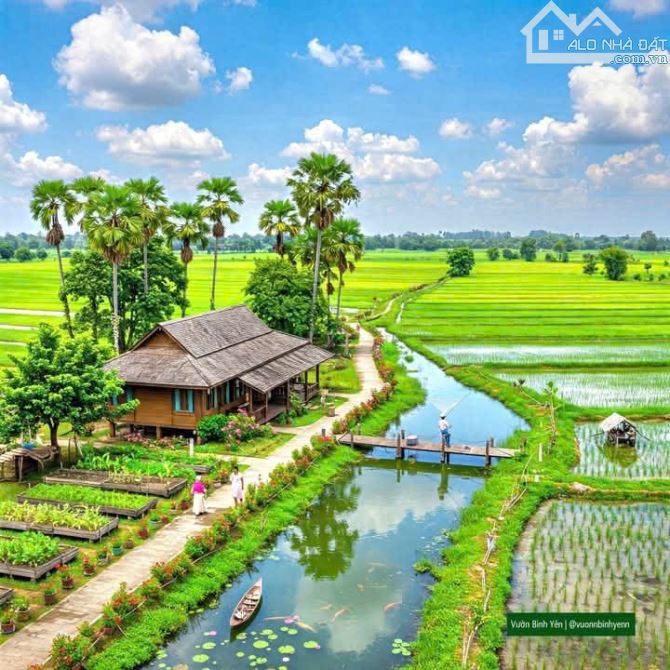 Nhà vườn 500m2 đất view kênh cực đẹp chỉ 980tr - 1
