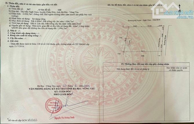 Bán Đất Phân Lô, Làm Xưỡng Mặt Tiền Đường Lê Hồng Phong, Thị Trấn Ngãi Giao, Châu Đức - 1