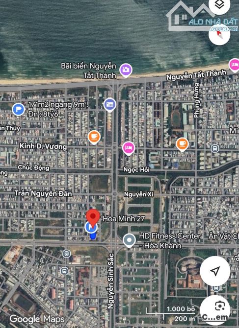 Giá rẻ: lô góc 2MT Hoà Minh 27 và 28, Liên Chiểu - 1