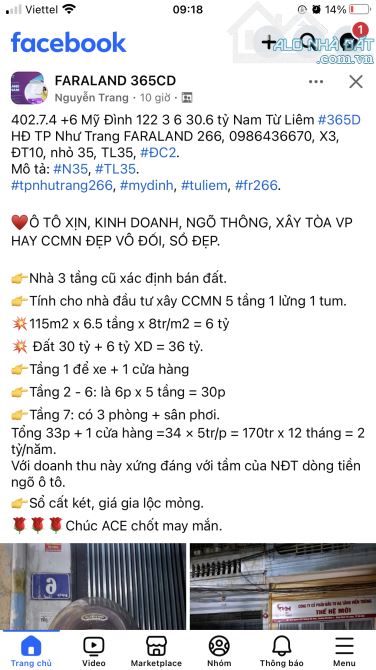 ĐẠI LINH, PHÂN LÔ, VỊ TRÍ ĐẮC ĐỊA, OTO Kinh Doanh, DT 100m, 5 Tầng, MT 5M, Giá Chào 25.8tỷ - 2