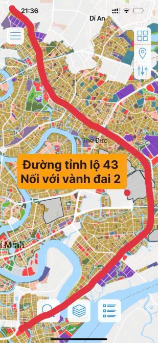 36 tỷ - BÁN ĐẤT 12x50m mặt tiền Tỉnh lộ 43(cạnh kcn đồng an) ,p. Bình chiểu ,tp. Thủ Đức . - 9