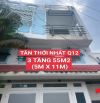 NHÀ CHỢ LẠC QUANG Q12 - 3 TẦNG 55M2 (5M X 11M) - ĐƯỜNG XE HƠI.