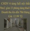 CHDV 6 TẦNG 70m2 (4x18) - 13 PHÒNG CHO THUÊ FULL - GIÁ 12.99T