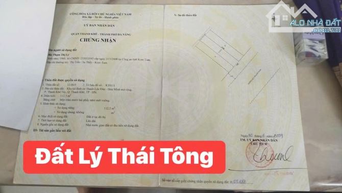 Bán lô đất MT Lý Thái Tông Đường 10m5 Thanh Khê