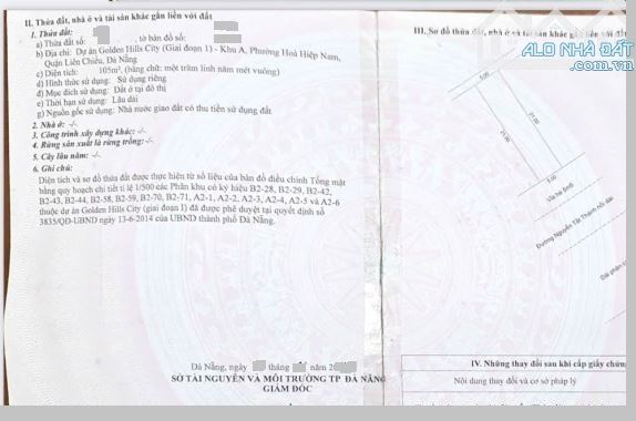 Bán đất mặt tiền đường Nguyễn Tất Thành nối dài, vị trí rất đẹp.