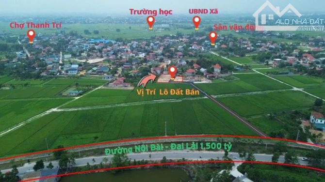 🔥Siêu Phẩm Phân Lô F0 Minh Trí- Sóc Sơn- HN 100m2 Full Thổ chỉ 2Ty tí - 1