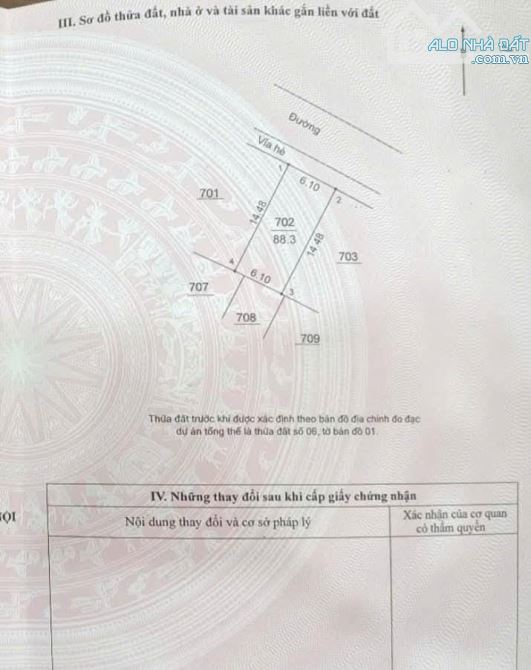 Bán ô đất phân lô tại di trạch - hoài đức s: 88m2 mặt tiền 6.1m - 2