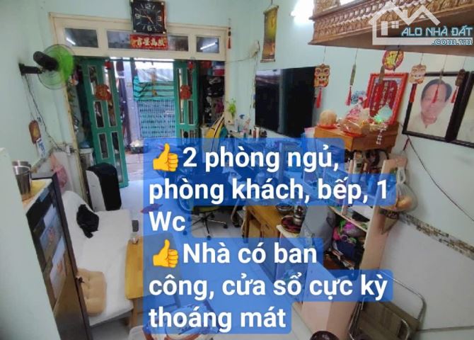 BTCT 2 tầng kiên cố, dt 3m ❌ 8m, hẻm 4m rộng thoáng, ngay ngã Tư 4 Xã - chỉ 2.45 tỷ - 2