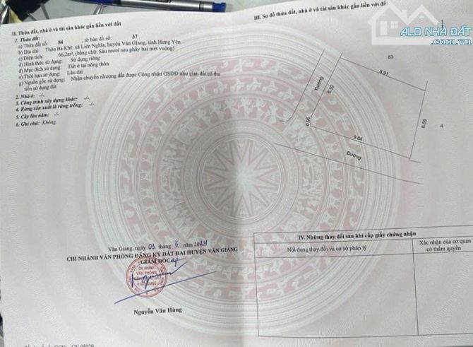 Góc 66,2m đất ở Bá Khê, Liên Nghĩa, Văn Giang đường ô tô thông tứ ngả, gần Hồ thoáng mát… - 3