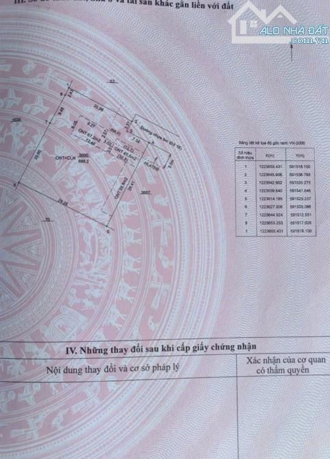 Bán 888m2 đất mặt tiền đường Dx16 gần chợ Phú Thứ, Phú An giá 4,2tỷ