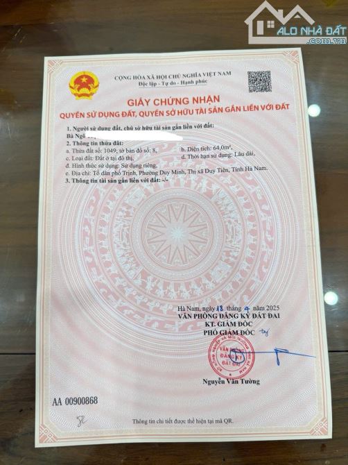 🔥1tyr7 Chính chủ cần bán ngay cạnh kđt Đồng Văn xanh Duy Tiên Hà Nam - 2