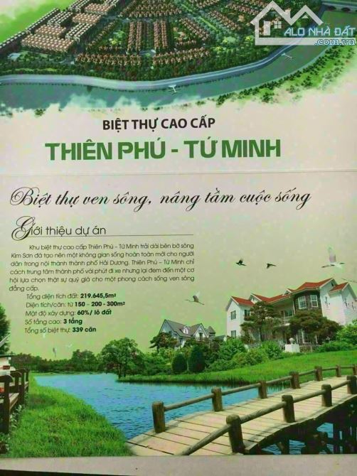 🏠🌺🌺👉Chủ cần bán lô  biệt thự thiên phú - Tứ Minh - Tp Hải Dương . - 3