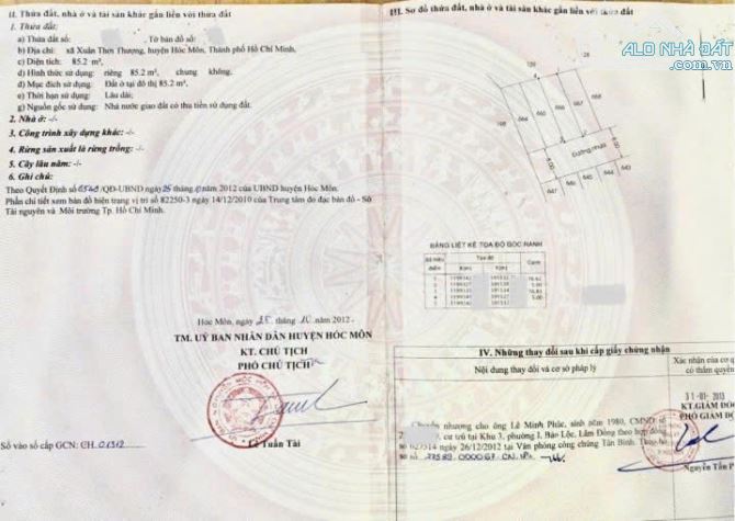 Bán nhanh Căn nhà o Xuân Thới Thượng 85m2 Sổ Hòng riêng sẵn Hóc môn 745triệu bao phí - 4