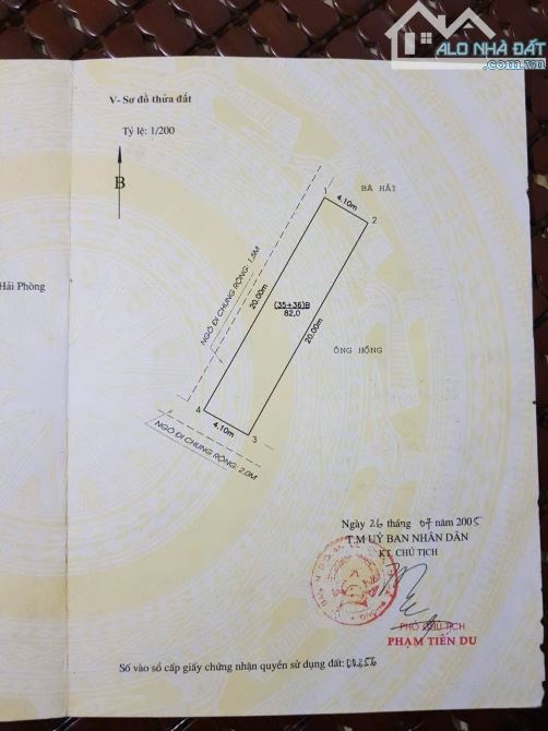 Bán mảnh đất đẹp lô góc 2 mặt ngõ đường Thiên Lôi Rộng - 82m2 - Gần Cầu Rào 1