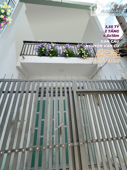 CHỈ 3,55 TỶ (60 Tr/m2) NHÀ 2 TẦNG 4,5x15m CHÂN CẦU NGUYỄN VĂN CỪ Q.8
