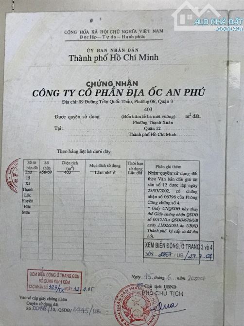 Cần bán Biệt thự + nhà kho 845m2 khu BT Thạnh Xuân Quận 12 - 1