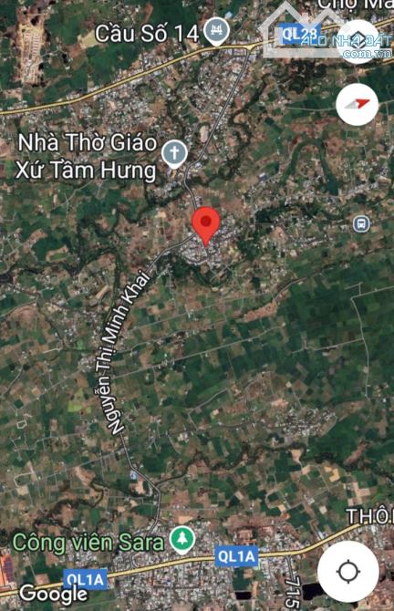Đại Hạ Giá-Đất 2 mặt tiền,gần bên Nguyễn thị Minh Khai-TT Ma Lâm-Hàm Thuận Bắc-DT 420m2TC - 2