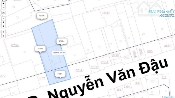 Bán đất XÂT TOÀ NHÀ MẶT TIỀN NGUYỄN VĂN ĐẬU 10m x 26m - 2