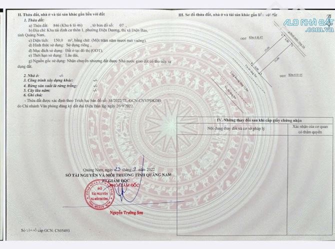 sau:  CHỦ CẦN BÁN GẤP LÔ ĐẤT ĐIỆN DƯƠNG ĐIỆN BÀN DT 150m2 NGUYỄN  LỘ TRẠCH -GIÁ SỐC 3 TỶ! - 2