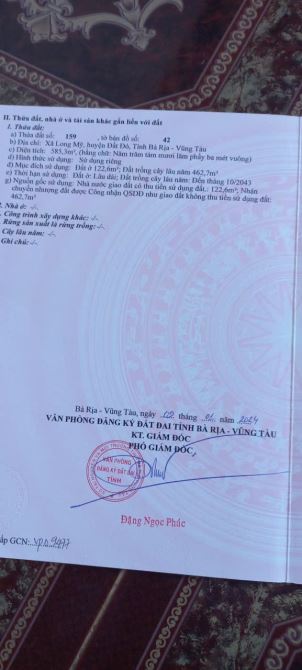 BÁN 3 LÔ LIỀN KỀ NGANG 10M SẴN VƯỜN XOÀI - TT PHƯỚC HẢI ,LONG ĐẤT - 3