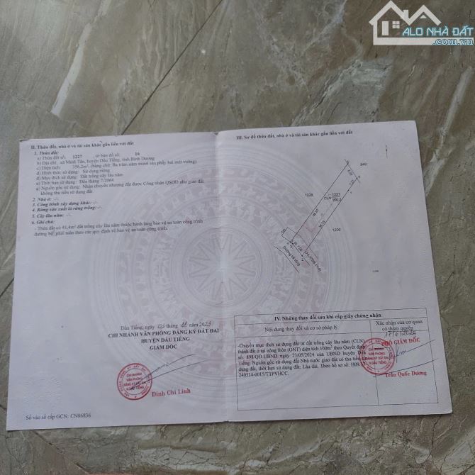 Bán Gấp 02 Lô Đất Mặt Tiền Đường Nhựa Ở Minh Tân Dầu Tiếng - 3