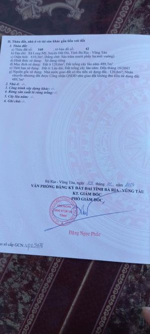 BÁN 3 LÔ LIỀN KỀ NGANG 10M SẴN VƯỜN XOÀI - TT PHƯỚC HẢI ,LONG ĐẤT - 5