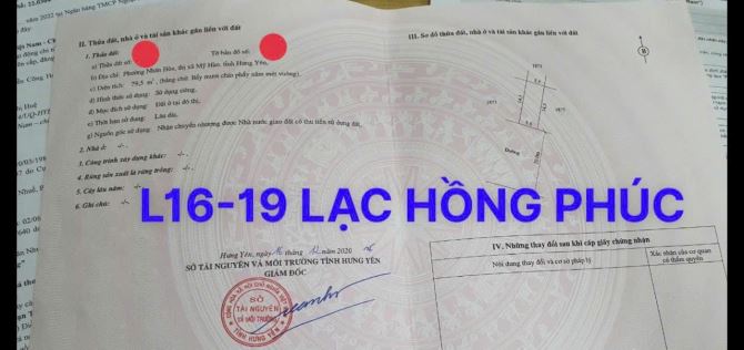 Bán lô đất vị trí đẹp đường 20m tại khu đô thị Lạc Hồng Phúc, Mỹ Hào, Hưng Yên
