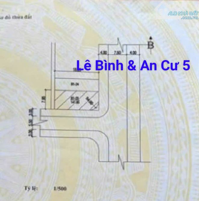 Hai mặt tiền đường 7m5 Lê Bình & An Cư 5. Cạnh bãi Tắm Mỹ Khê  S= 142m2  Giá: 23.5 tỷ