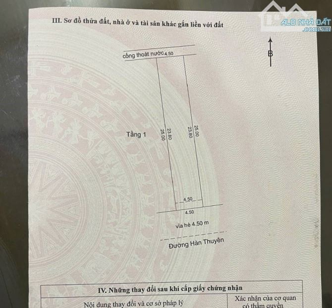 🔥Bán đất mặt tiền Hàn Thuyên, ngay trung tâm Hải Châu, DT 112,5m2 giá 7,2 tỷ tl