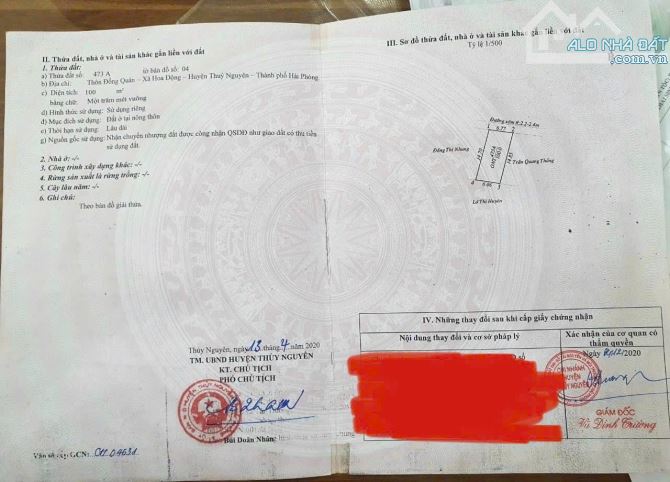Bất động sản đẹp giá đầu tư tại Hoa Động Thuỷ Nguyên