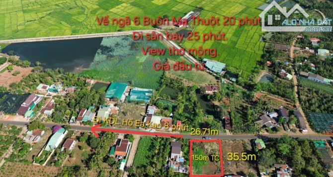 💥  ĐẤT PHƯỜNG EA KAO(27X35M) - TP.BUÔN MA THUỘT. TC:150 . 💰  GIÁ 4 TỶ