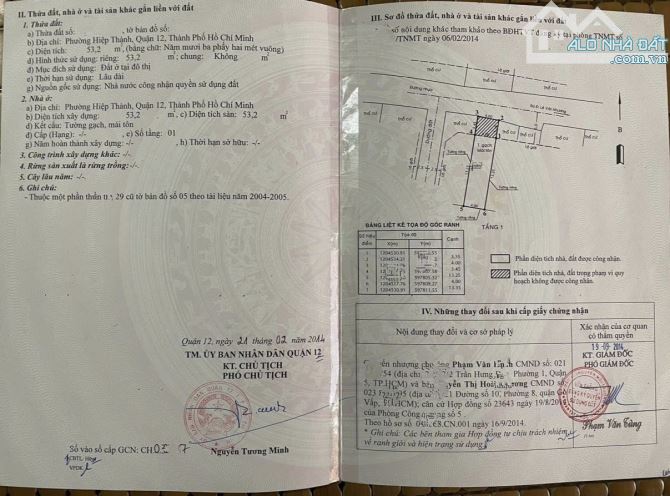 MẶT TIỀN KINH DOANH HIỆP THÀNH QUẬN 12 GIÁ RẺ 4.99 TỶ .