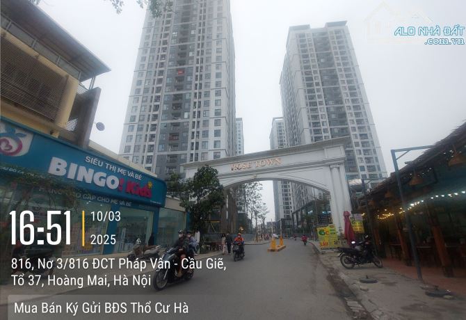 BÁN ĐẤT PHÂN LÔ KHU ĐÔ THỊ PHÁP VÂN - HOÀNG LIỆT - HOÀNG MAI - HÀ NỘI  Diện tích: 206m²  M - 1