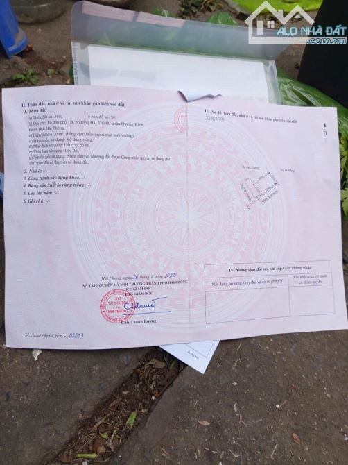 🆘🆘Chính chủ gửi bán lô đất Hải Thành 1, Dương Kinh, Hải Phòng 41m - 1