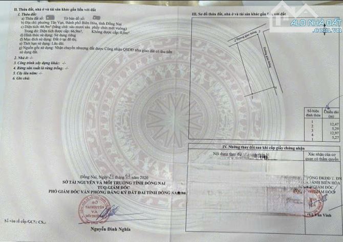 Bán căn góc mới 1T1L 5.3x13m hoàn công, hẻm Bùi Hữu Nghĩa p.Tân Vạn, thổ cư 100% - 1