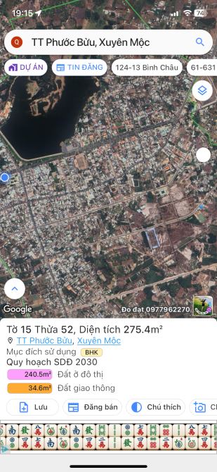 CẦN BÁN LÔ ĐẤT HAI MẶT TIỀN THỊ TRẤN PHƯỚC BỬU XUYÊN MÔC RẺ NHẤT KHU VỰC - 1