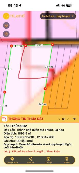 Đất thổ cư Buôn Huê hẻm của đường 19/5 - 1