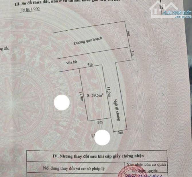 🇻🇳 Lô góc TDC Sao Sáng - 59,5m2 ngang 5m - Hướng Tây và Bắc.  Zá 75tr/m2 có TT  ( Hơi lỗ - 2